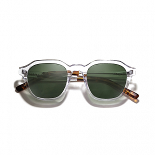 Lunettes de soleil MOKEN Milton Crystal Tort Green