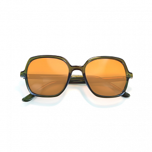 Lunettes de soleil MOKEN Monique Vert Orange