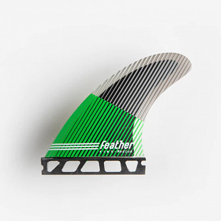 Dérives FEATHER FINS Ultralight Black HexaCore Green SingleTab M