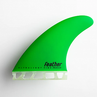 Dérives FEATHER FINS Ultra Light Hexa Core Green Single Tab - M