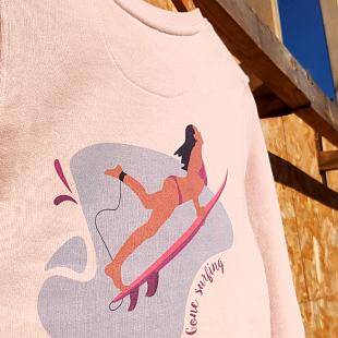 Sweat Crew Neck SOONLINE Rose pastel