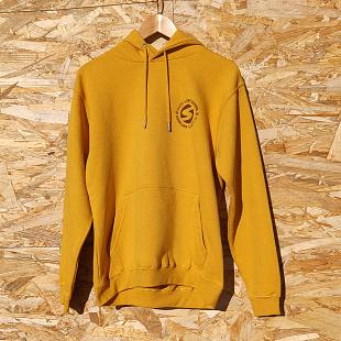 Sweat à capuche SOONLINE Moutarde & Marron