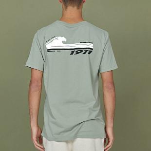 T-shirt LIGHTNING BOLT Green Front & Back Print