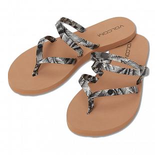 Tongs Femme VOLCOM Easy Breezy II Black White