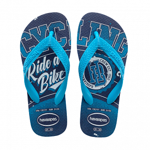 Tongs Enfant HAVAIANAS Kids Athletic Bleu
