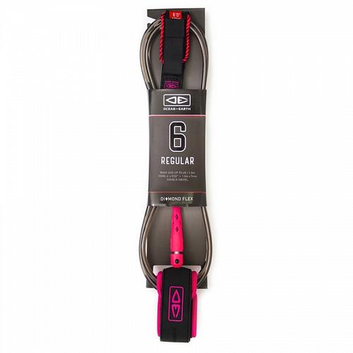 Leash OCEAN & EARTH Regular Diamond Flex Black & Pink