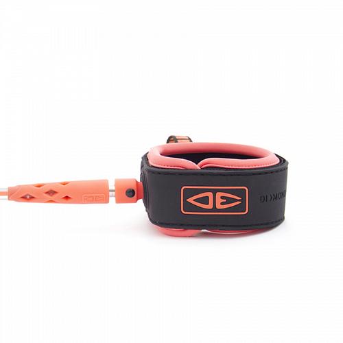 Leash OCEAN EARTH Regular Moulded 6' Coral