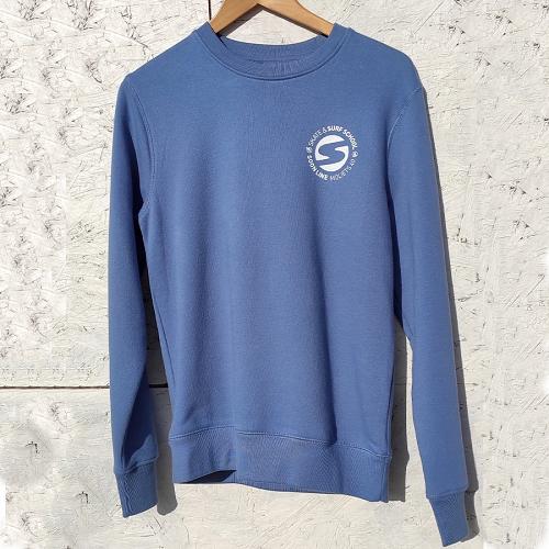 Sweat Crew Neck SOONLINE Lost in the pines woods Bleu