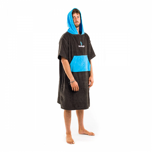 Poncho SURF LOGIC noir & bleu