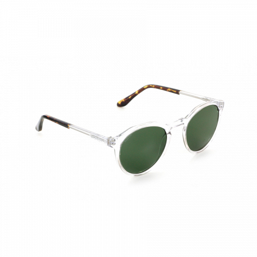 Lunettes de soleil MOKEN Leon Crystal Tort Green