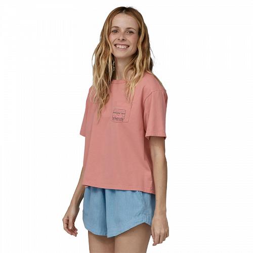 T-shirt femme PATAGONIA '73 Skyline Organic Easy Cut Pocket Tee