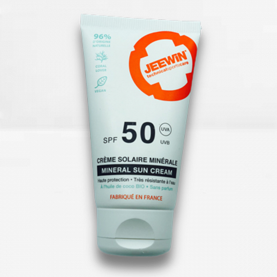 Crème Solaire JEEWIN SPF50 Minérale Waterproof