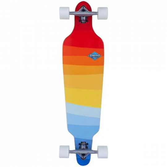 Longboard D-STREET Drop Through Horizon Multi 37"