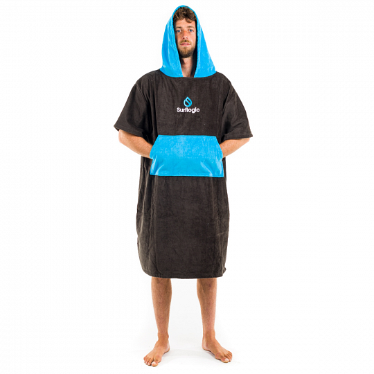 Poncho SURF LOGIC noir & bleu