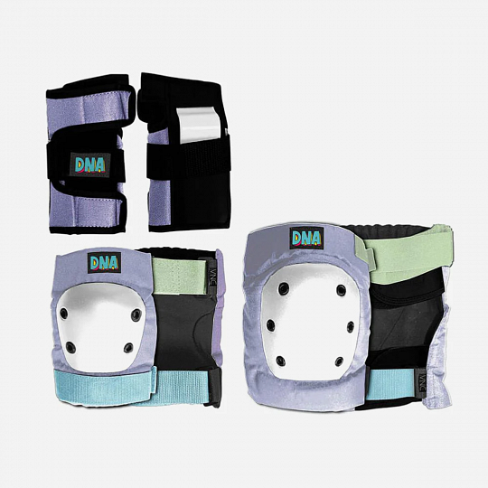 Pack de protections skate enfant DNA pastel purple