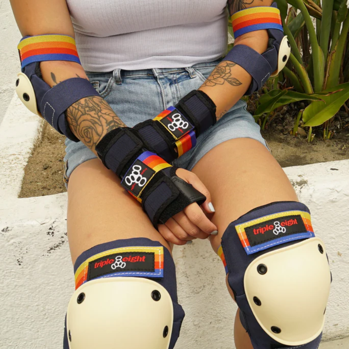 Pack 3 Protections Skate TRIPLE EIGHT Pacific Beach