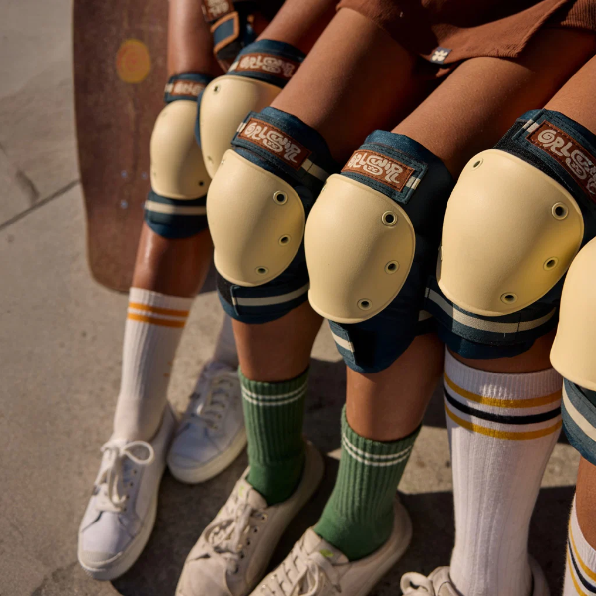 Set 3 Protections Skate TRIPLE EIGHT Grlswirl - Blue