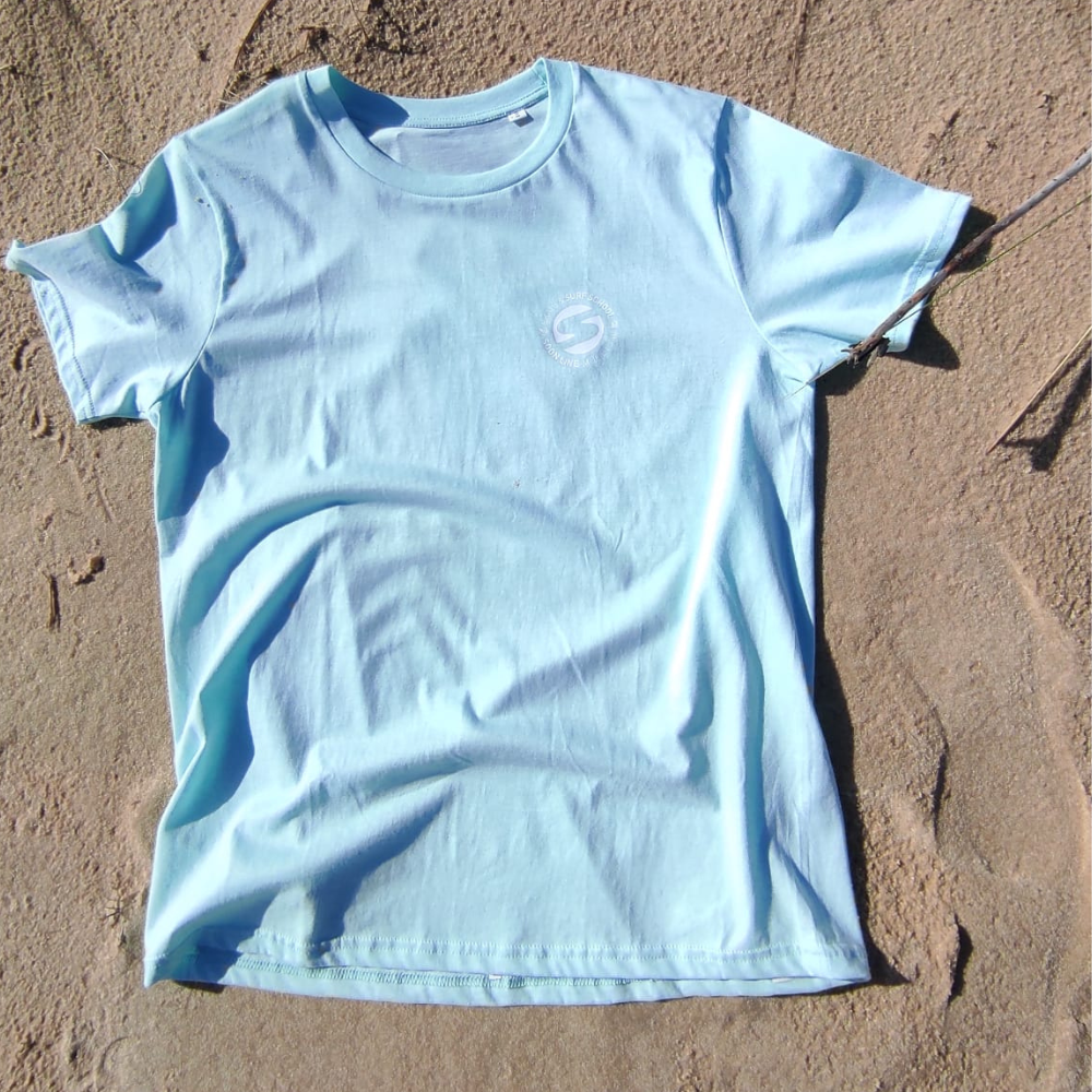 T-shirt SOONLINE Bleu "Stay Salty" Surfeuse